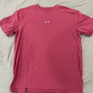 Stylish Deep Mauve Tee with Logo
